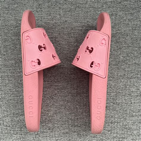 pink gucci pool slides